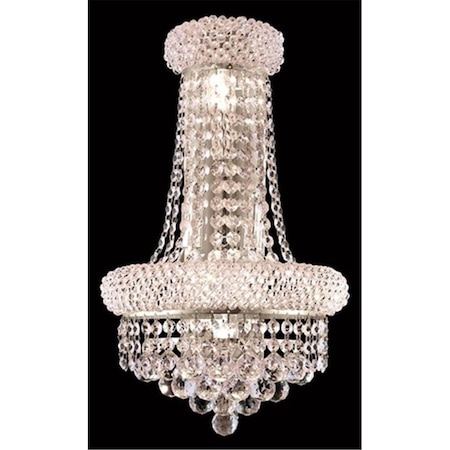 Lighting Business 1800W12SC-RC 12 x 17 in. Primo Collection Wall Sconce With Neck - Royal Cut- Chrome LI2954591